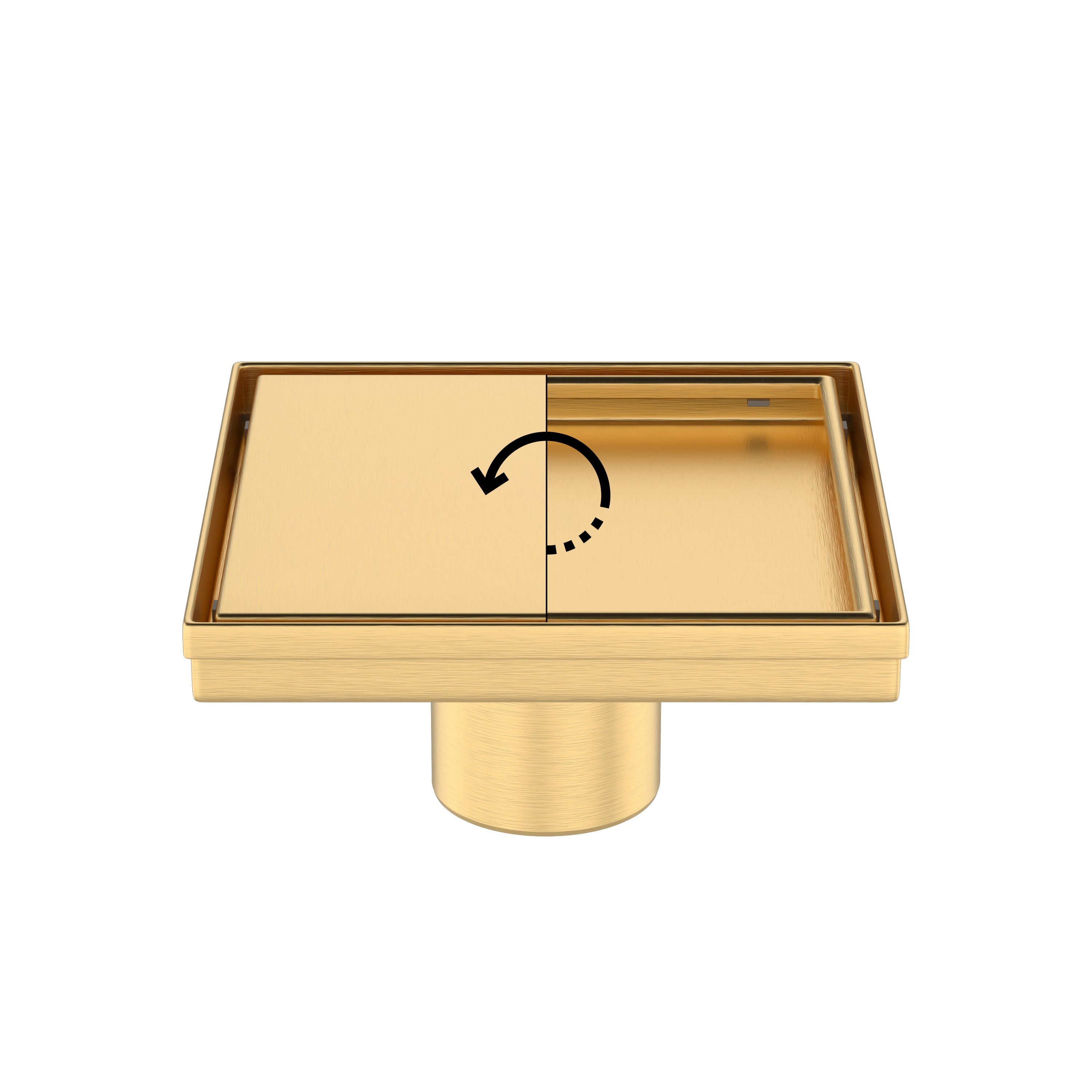 2-in-1 Flat Or Tile-In Square Shower Drain (D1)