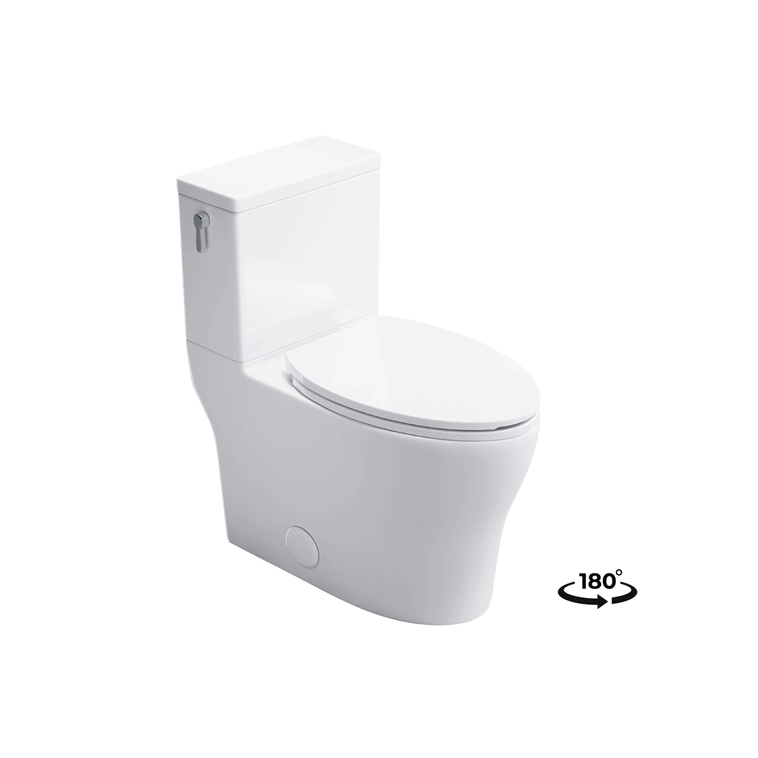 Swift™ Two-Piece Elongated Toilet - Reversable Tank