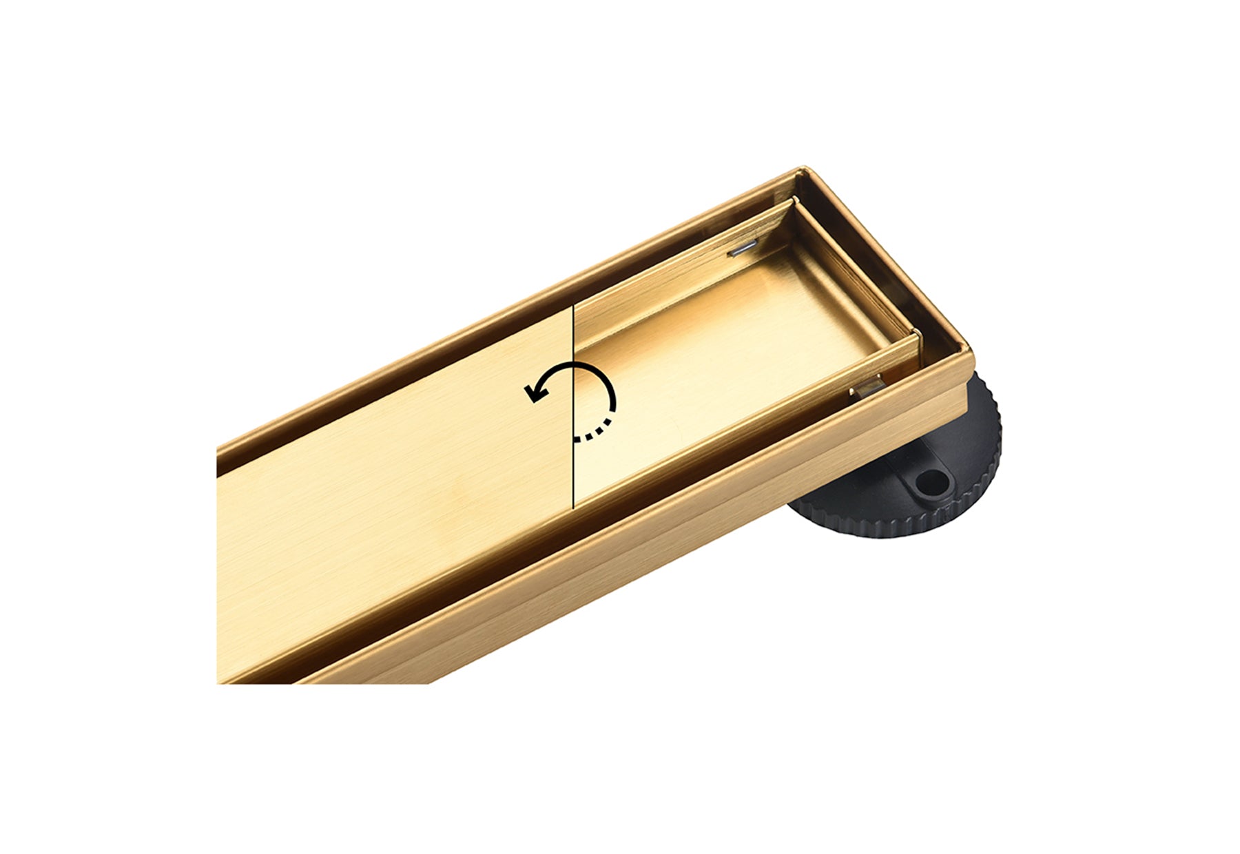 2-in-1 Flat or Tile-In Linear Shower Drain (D1)