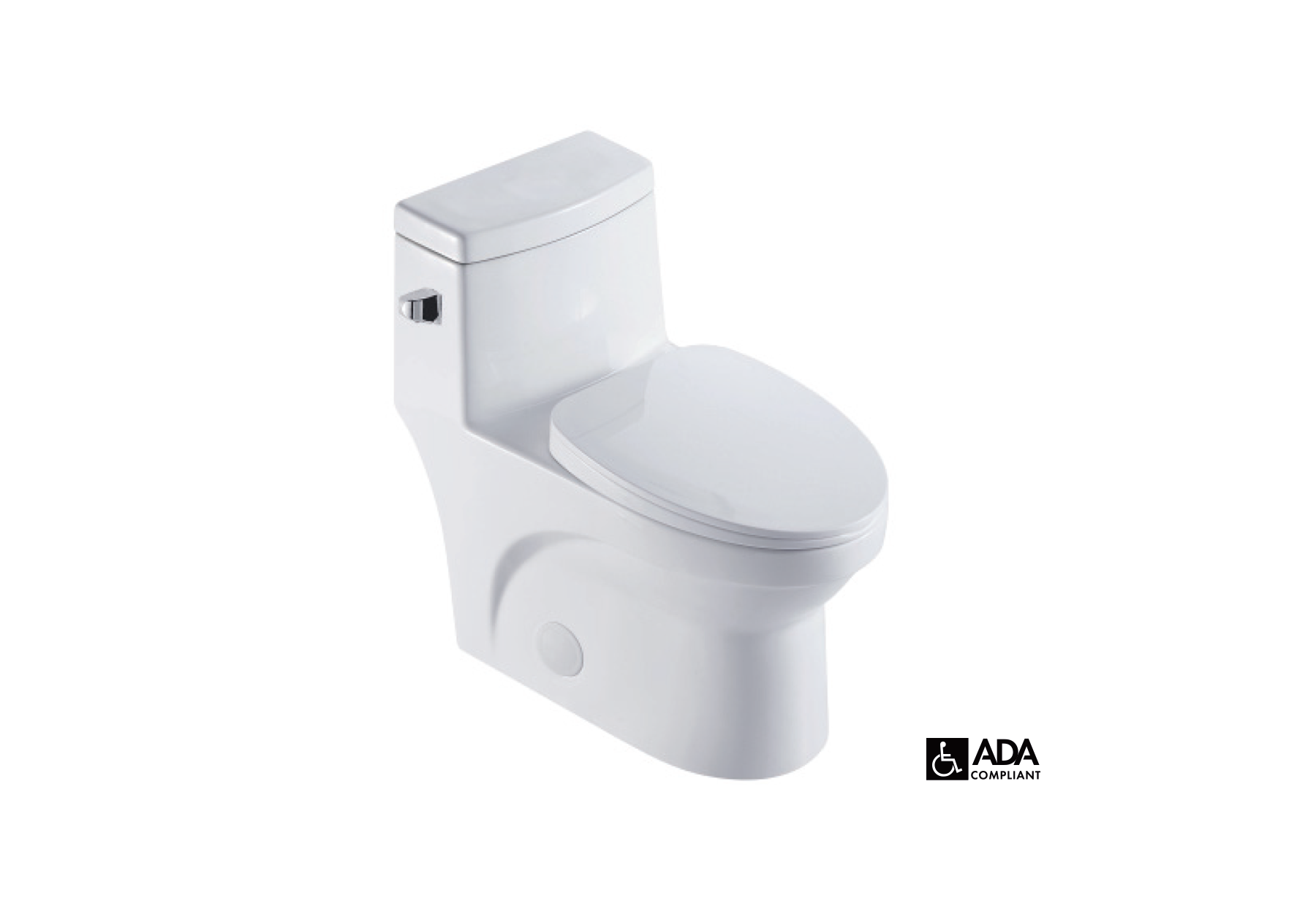 Edge™ One Piece Toliet Elongated, ADA Compliant - White