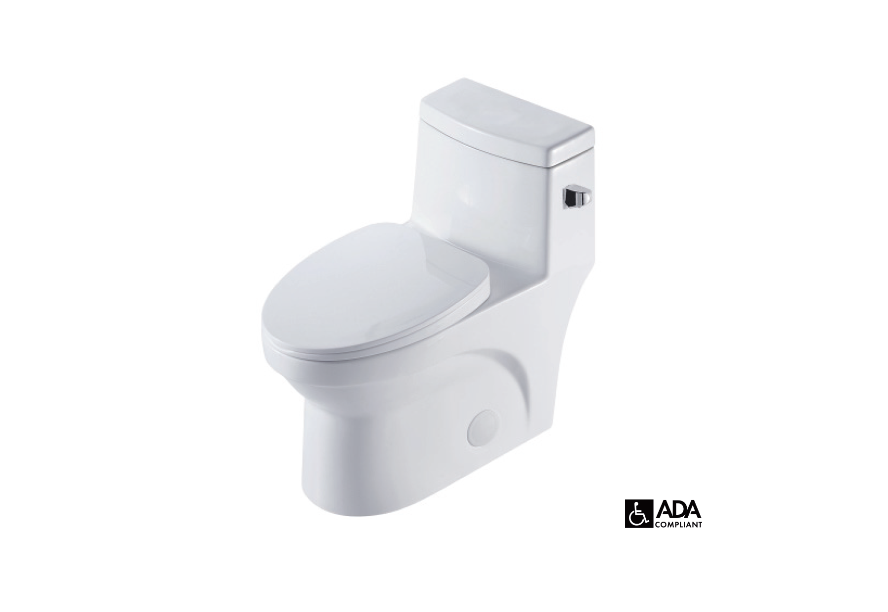 Edge™ One Piece Toliet Elongated, ADA Compliant - White