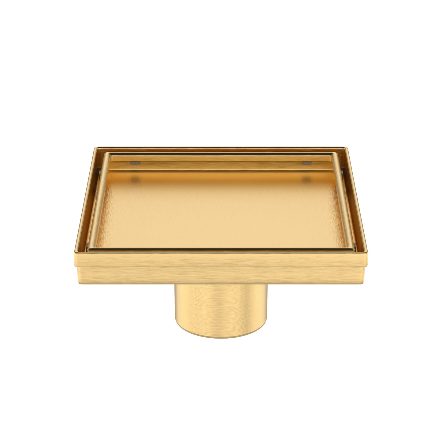 2-in-1 Flat Or Tile-In Square Shower Drain