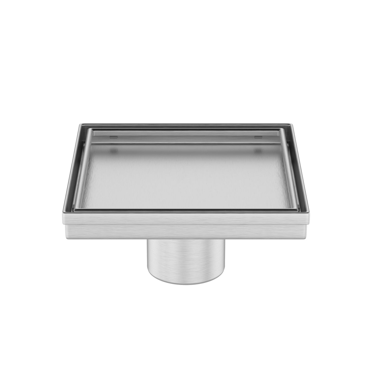 2-in-1 Flat Or Tile-In Square Shower Drain