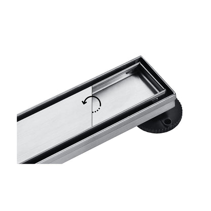 2-in-1 Flat Or Tile-In Linear Shower Drain