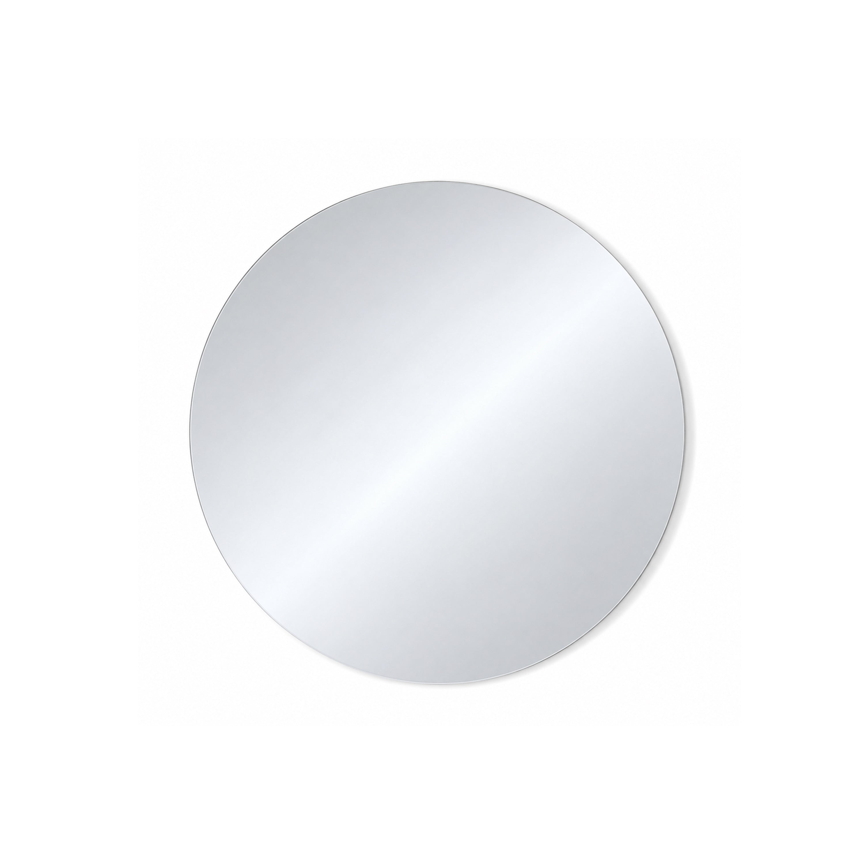 Modern Frameless Round Mirror