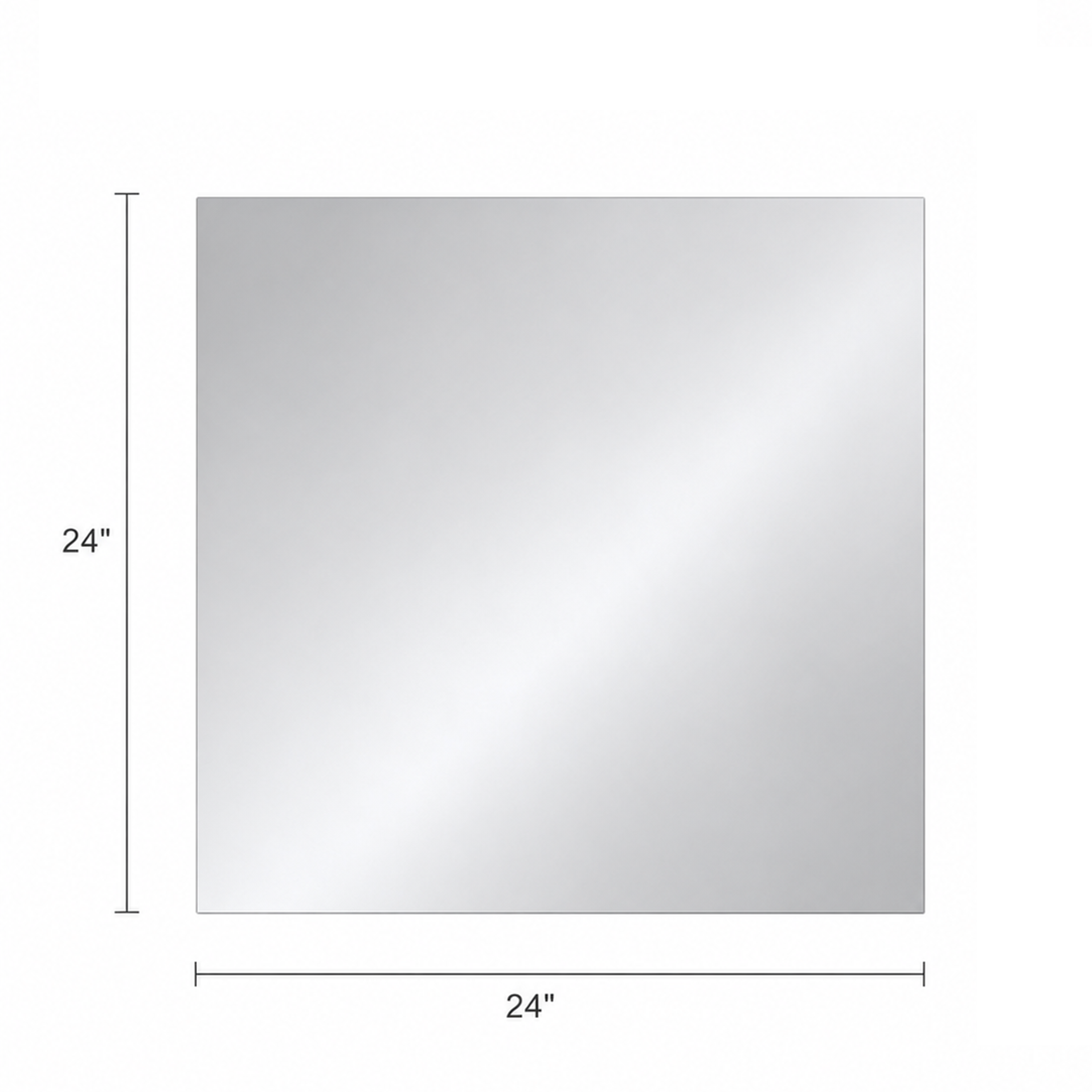 Modern Frameless Sqaure Mirror