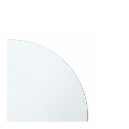 Modern Frameless Round Mirror