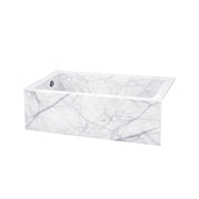Carrara™ Alcove Apron Bathtub - Marble Edition