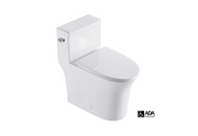 Niva™ One Piece Toliet Elongated, ADA Compliant - White