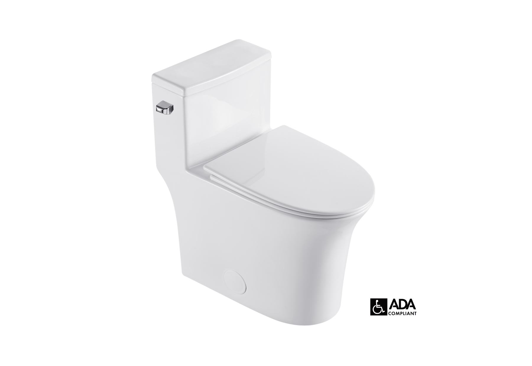 Niva™ One Piece Toliet Elongated, ADA Compliant - White