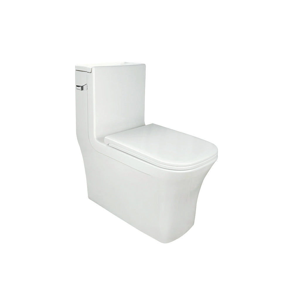 Slate™ One Piece Toilet – Elongated, White