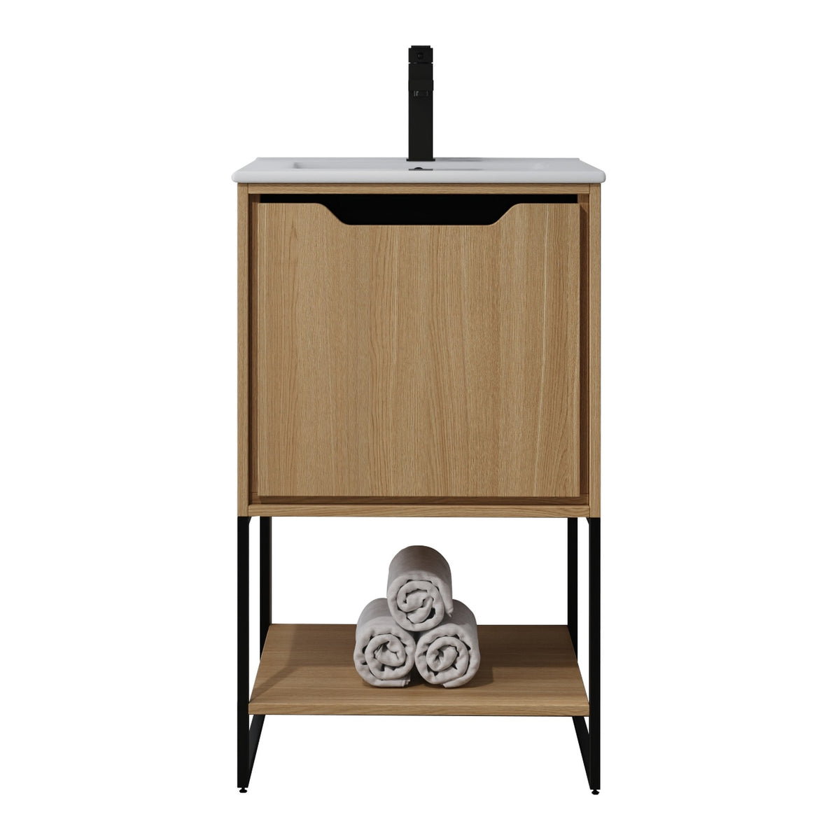 Skyline™ Bathroom Vanity 20" Natural Oak – front