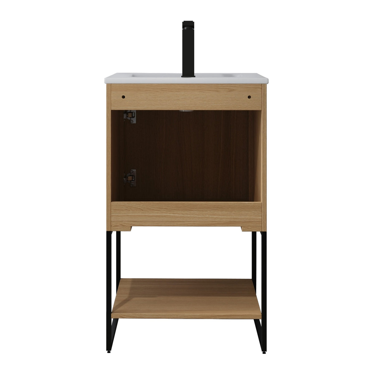 Skyline™ Bathroom Vanity 20" Natural Oak – back view