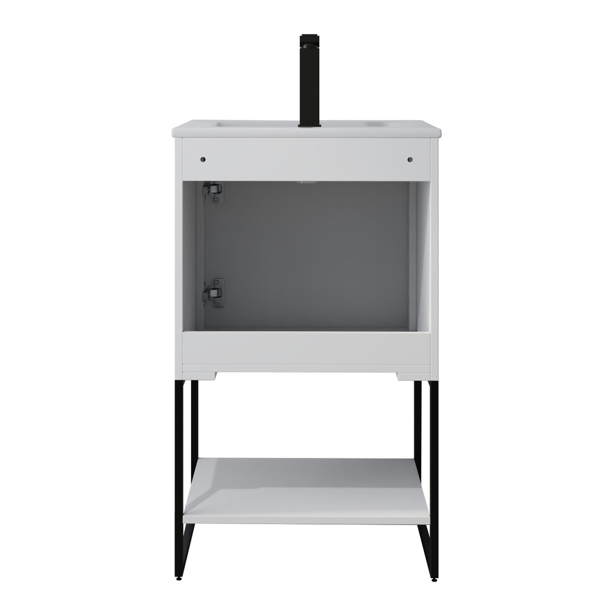 Skyline™ Bathroom Vanity 20" White – back view