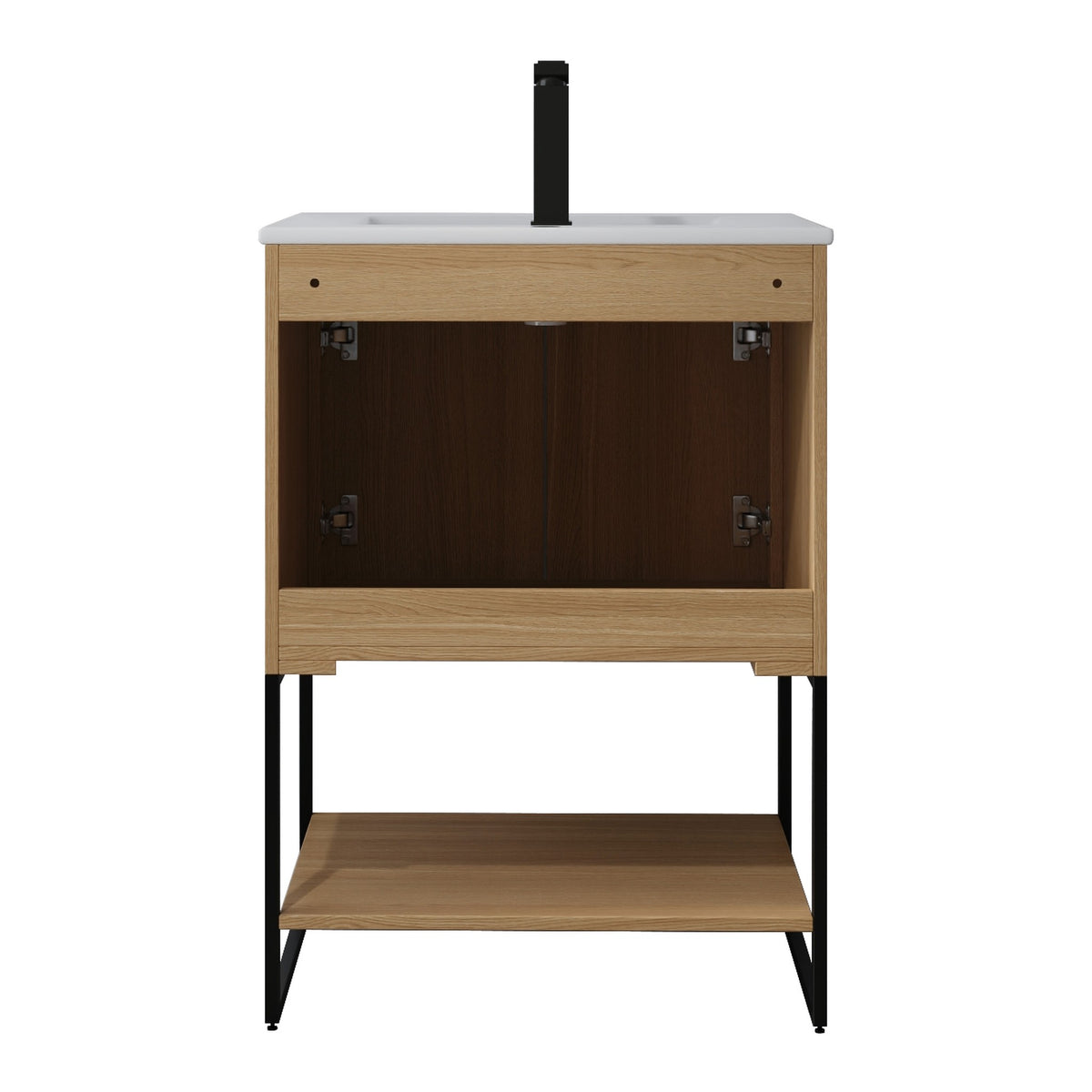 Skyline™ Bathroom Vanity 24" Natural Oak – back view