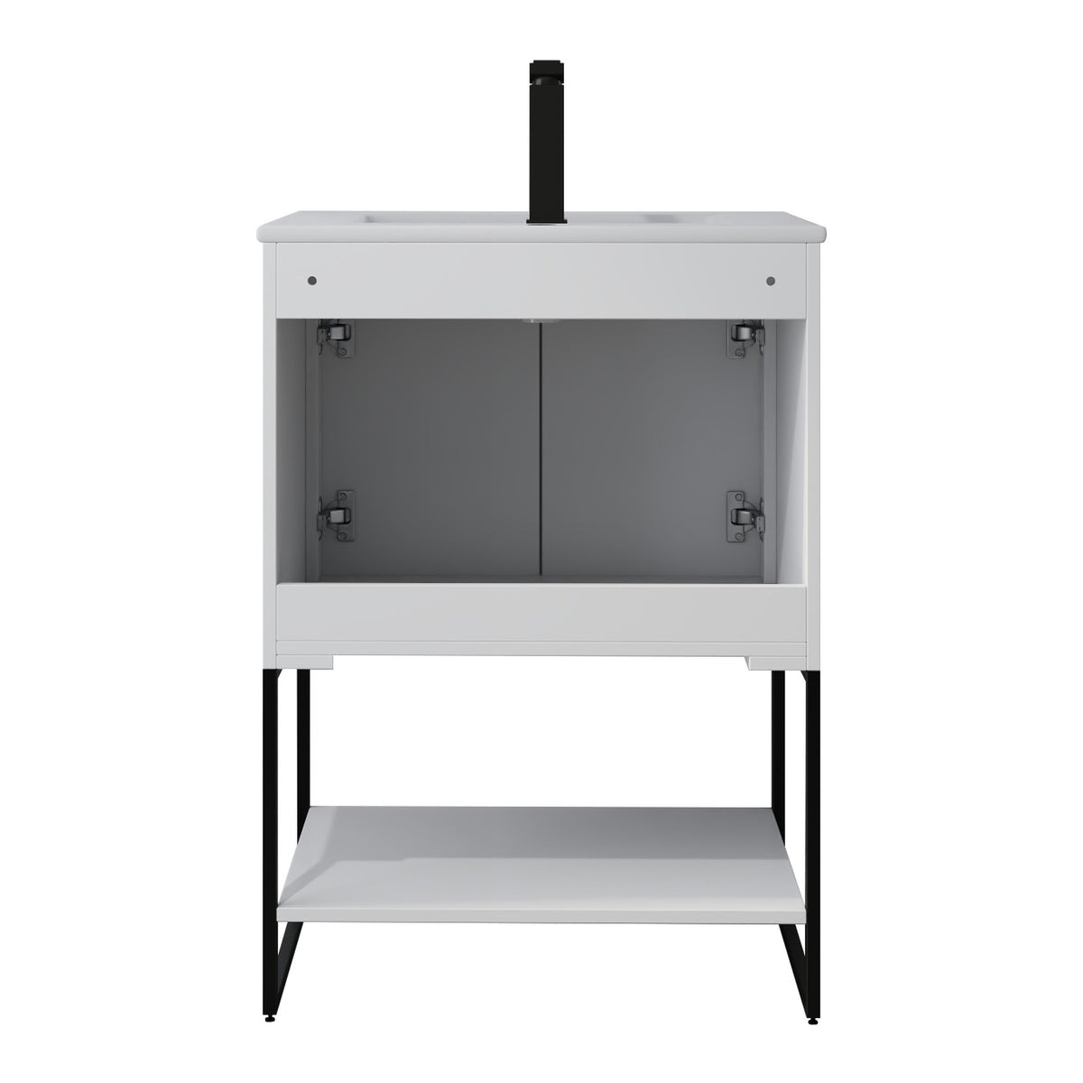 Skyline™ Bathroom Vanity 24" White – back view