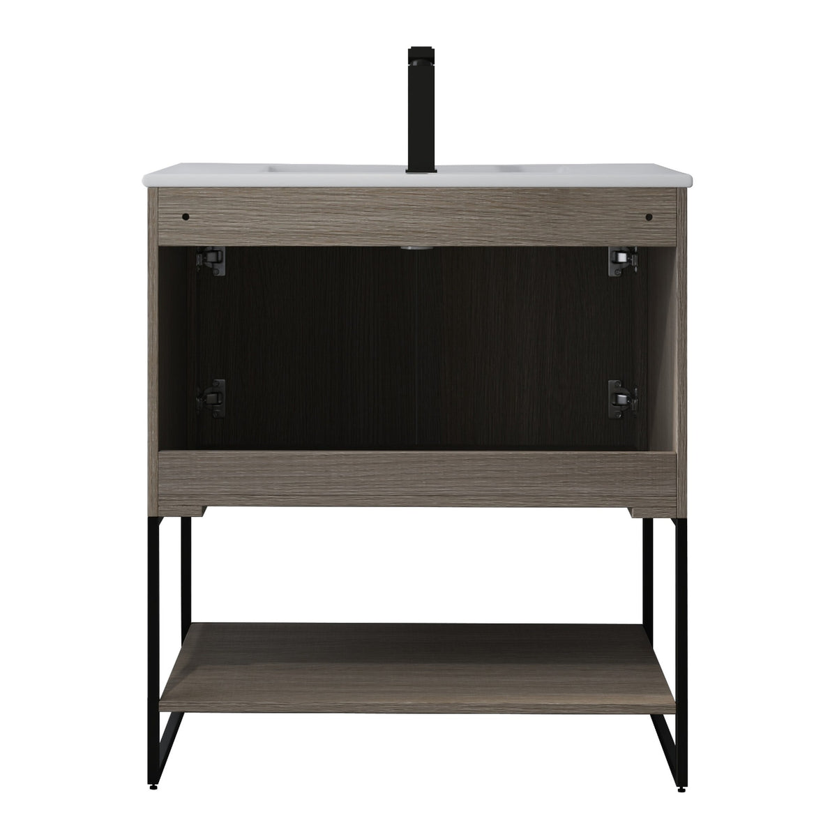 Skyline™ Bathroom Vanity 30" Grey Ashtree – back view