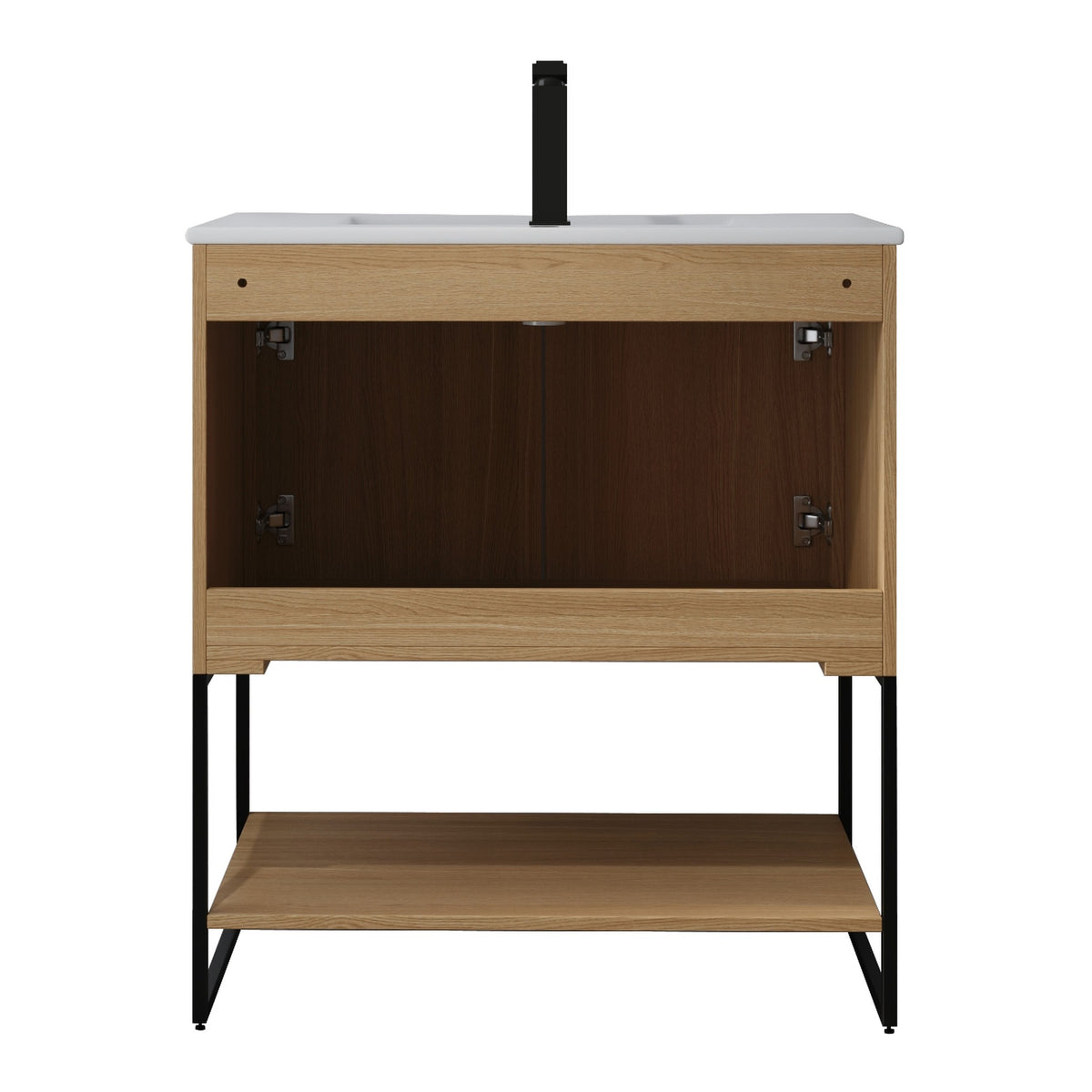 Skyline™ Bathroom Vanity 30" Natural Oak – back view