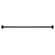 60" Fixed Shower Rod, Matte Black, front view