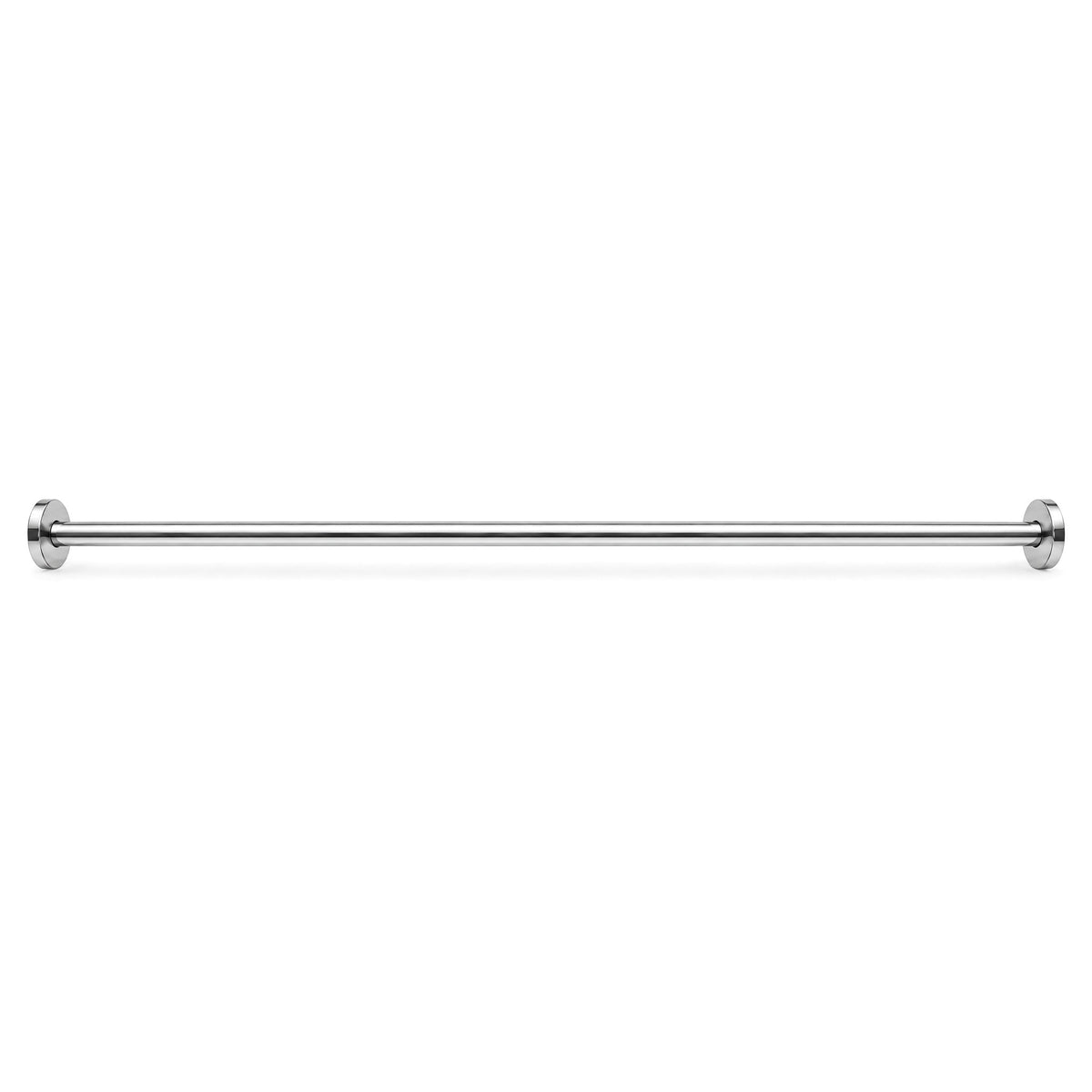 60" Fixed Shower Rod, Polished Chrome, front view