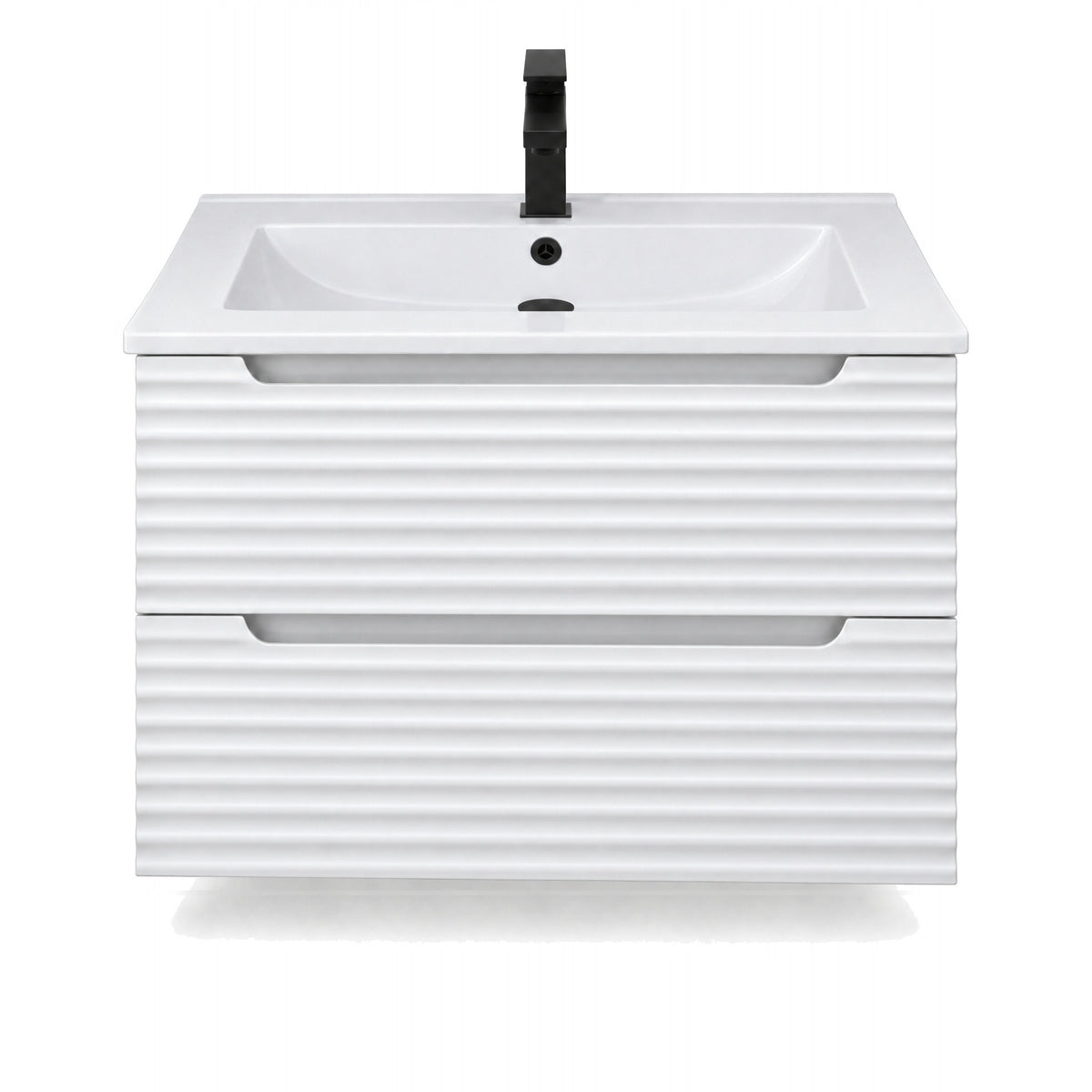 Amalfi™ Wall-Mount Bathroom Vanity 30" White – front