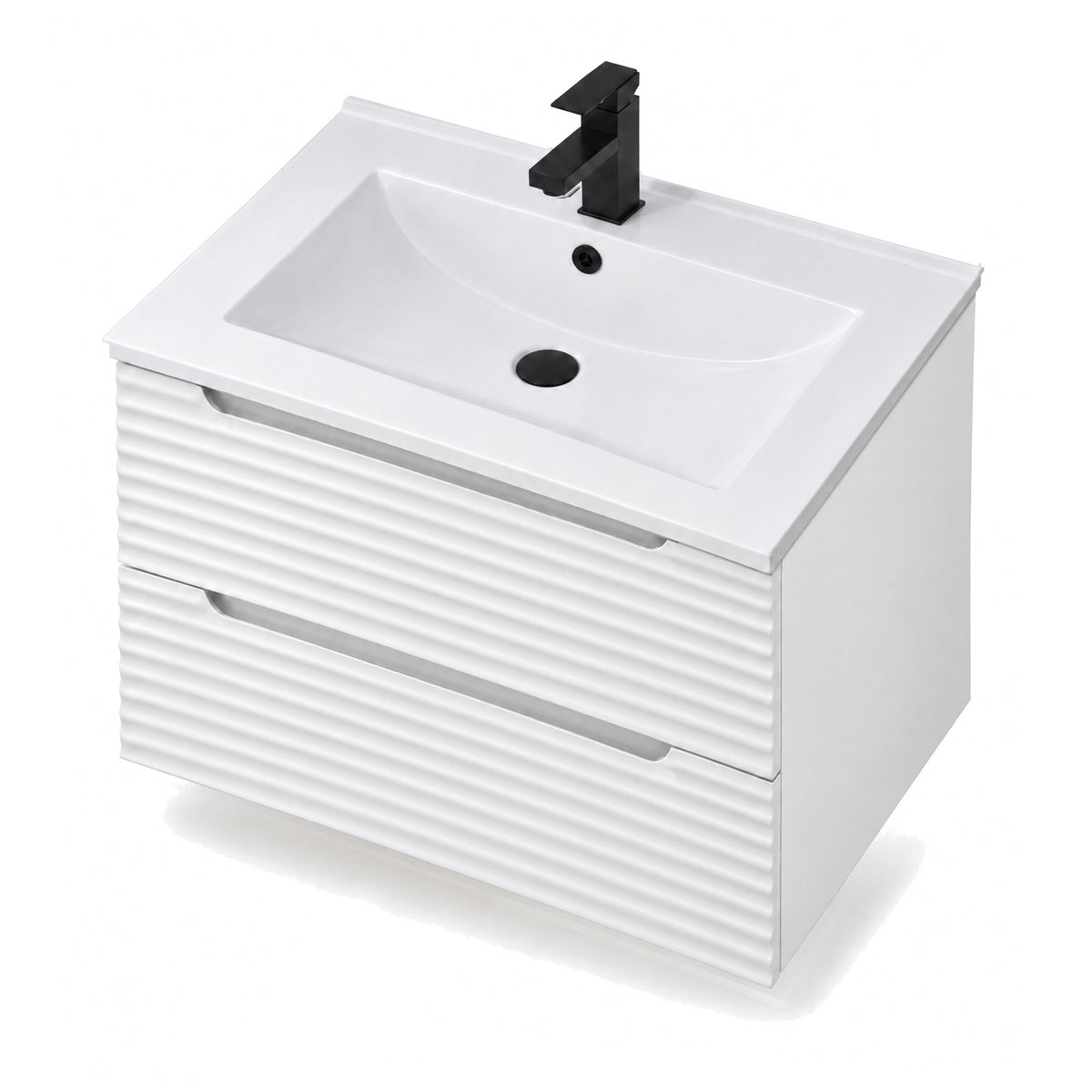 Amalfi™ Wall-Mount Bathroom Vanity 30" White – top view