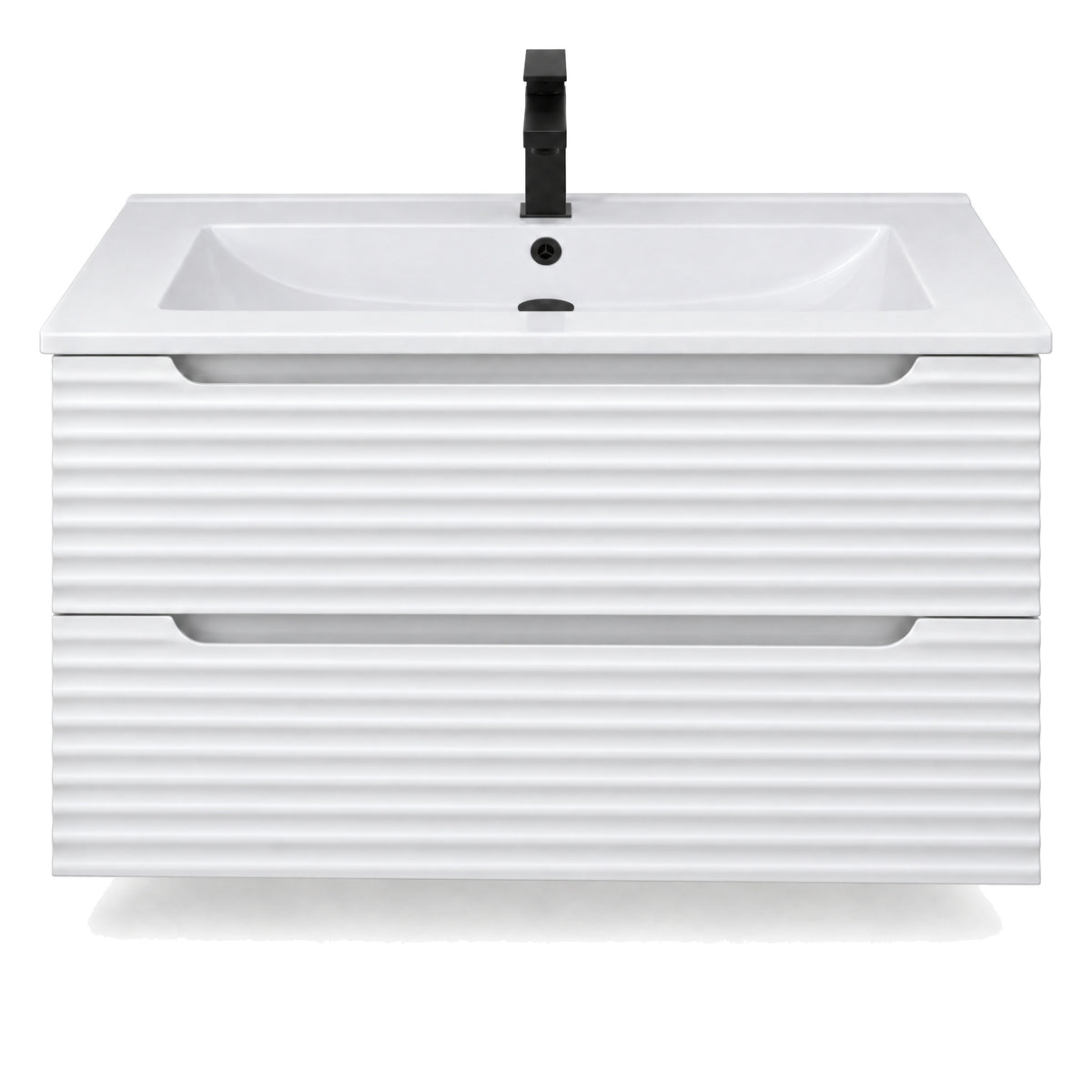 Amalfi™ Wall-Mount Bathroom Vanity 36" White – front